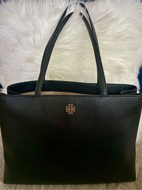 Tory Burch Britten Pebbled Leather Tote